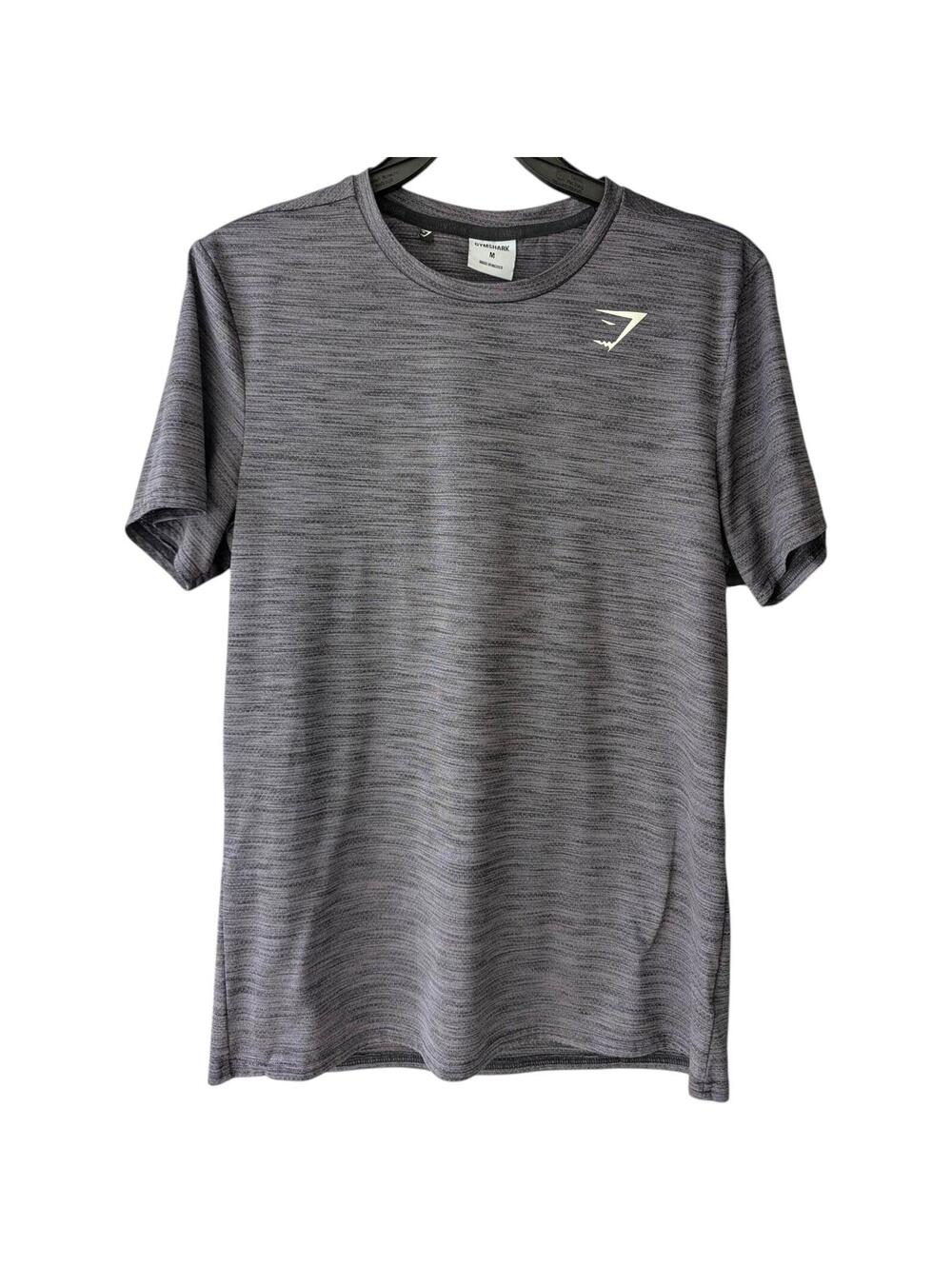 Gymshark Shirt Medium Gray Arrival Marl Heather Performance Workout Tee Active